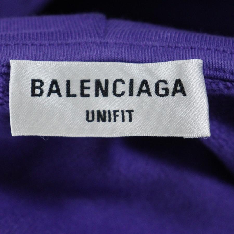 BALENCIAGA バレンシアガ ラインストーン プルオーバースウェットパーカー フーディー パープル 670946 BALENCIAGA（バレンシアガ） ラインストーン プルオーバースウェット