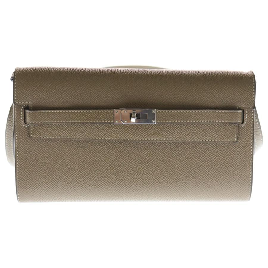 〈値下げ中〉HERMES ケリーウォレット エトゥープゴールド金具 エルメス ケリーウォレットロングトゥーゴー タッチ エトゥープ