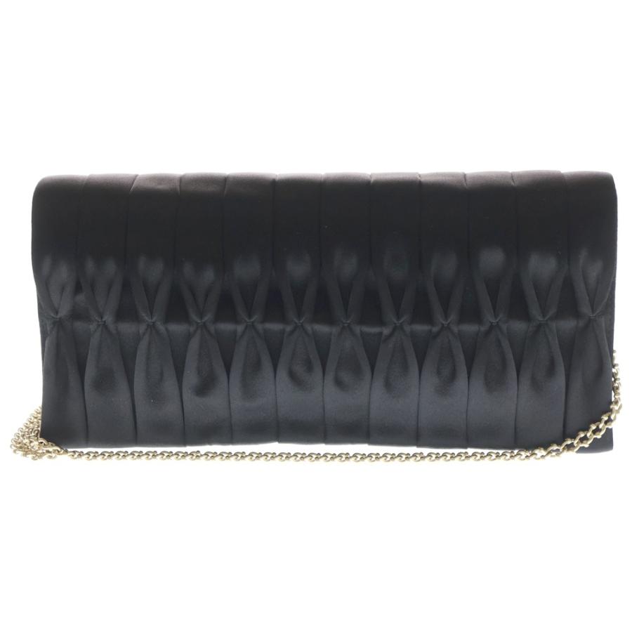 CHANEL（シャネル） チェーン ショルダーバッグ ブラック サテン 