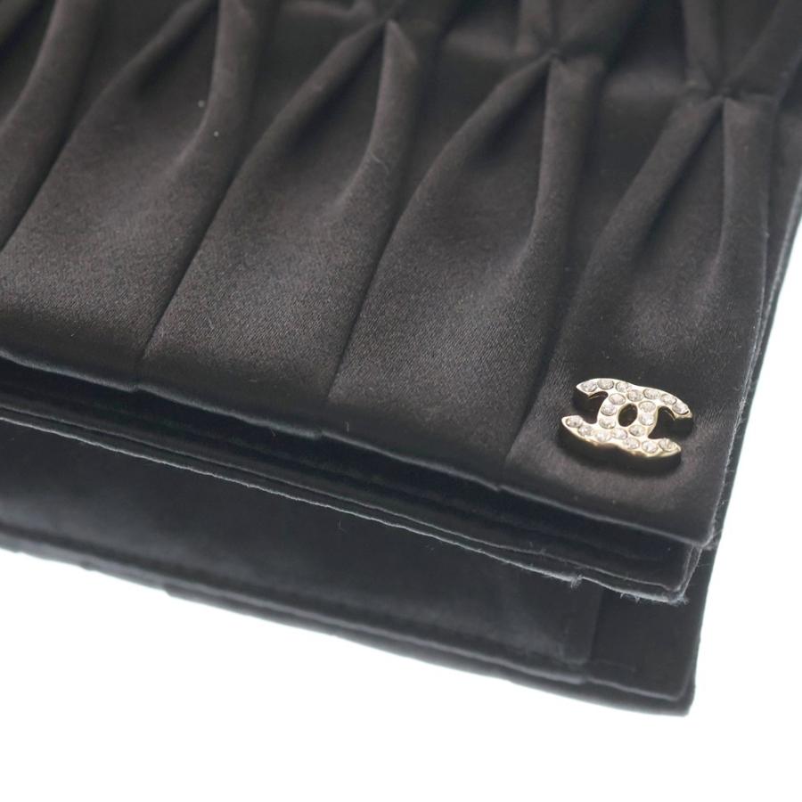 CHANEL（シャネル） チェーン ショルダーバッグ ブラック サテン 