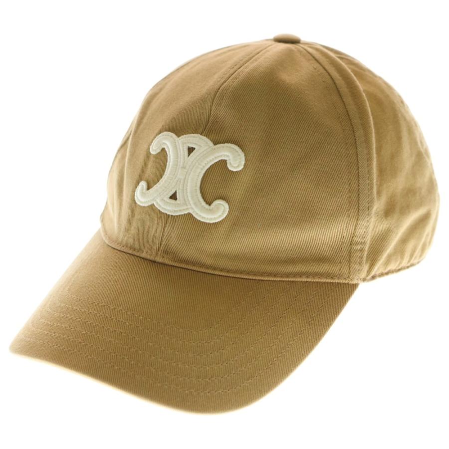 CELINE（セリーヌ） トリオンフ キャップ 帽子 ブラウン ベージュ