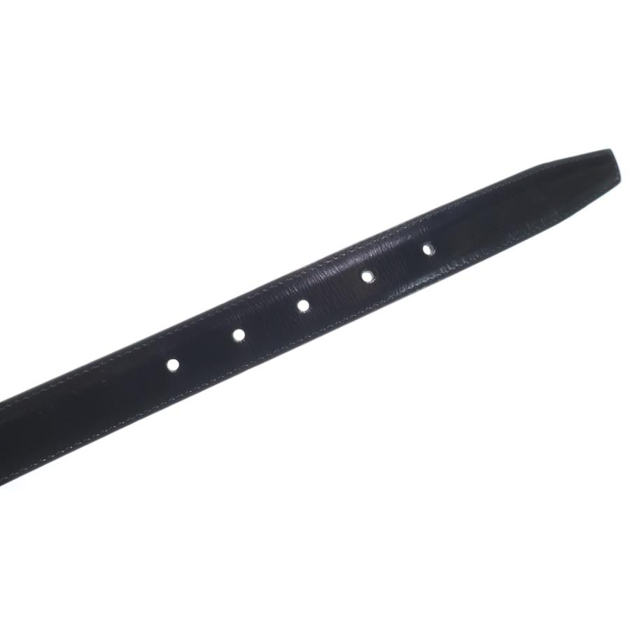 CELINE（セリーヌ） トリオンフ レザー ベルト ブラック ゴールド金具