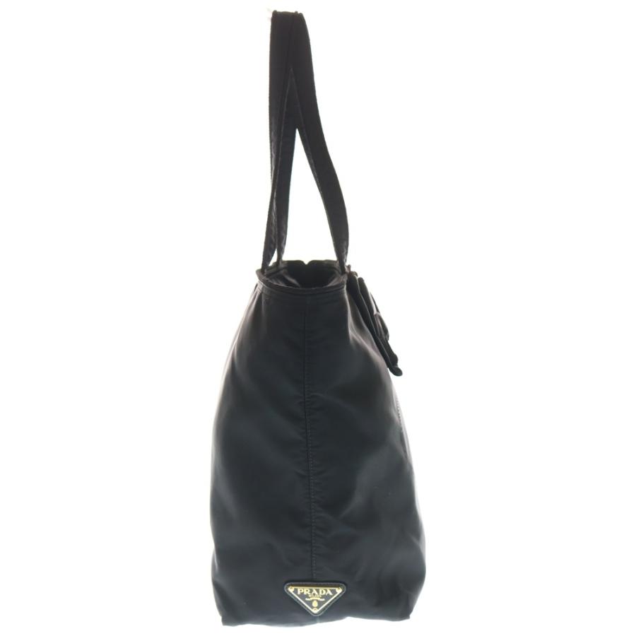 PRADA（プラダ） リボンモチーフ トートバッグ ハンドバッグ ブラック