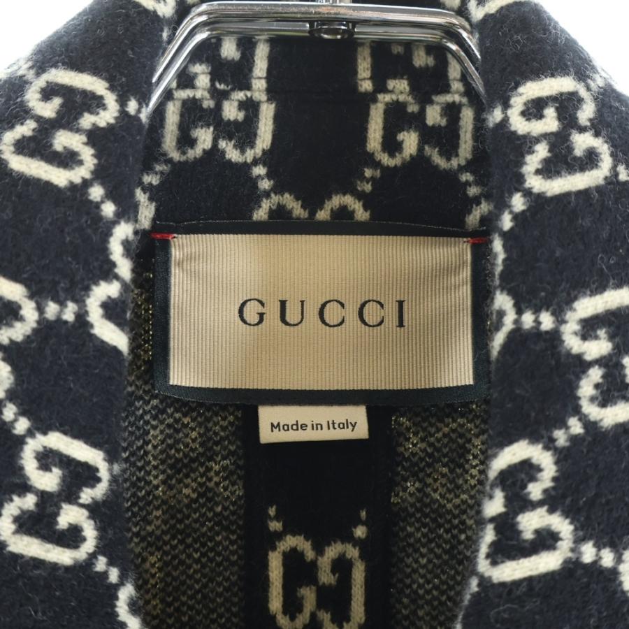 GUCCI（グッチ） GGジャガード フェルトウール ケープ コート