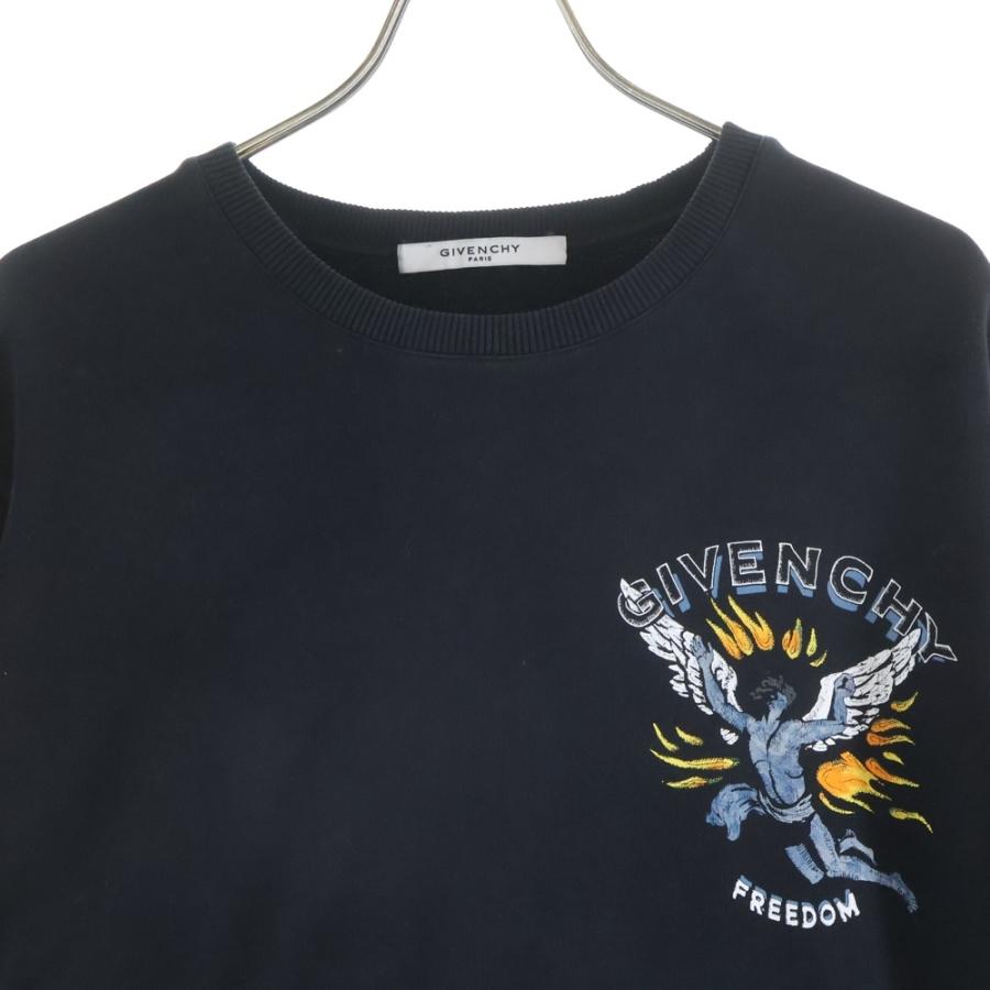 GIVENCHY ジバンシィ FREEDOM フリーダムロゴスウェットトレーナー ブラック_2
