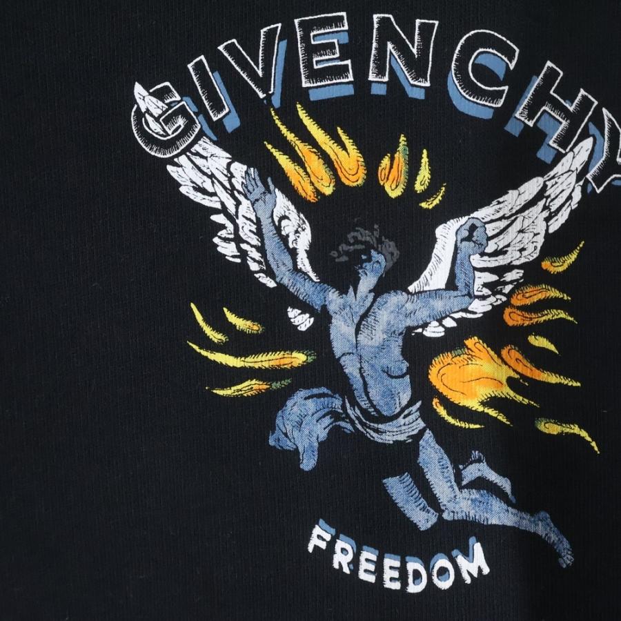 GIVENCHY ジバンシィ FREEDOM フリーダムロゴスウェットトレーナー ブラック_3