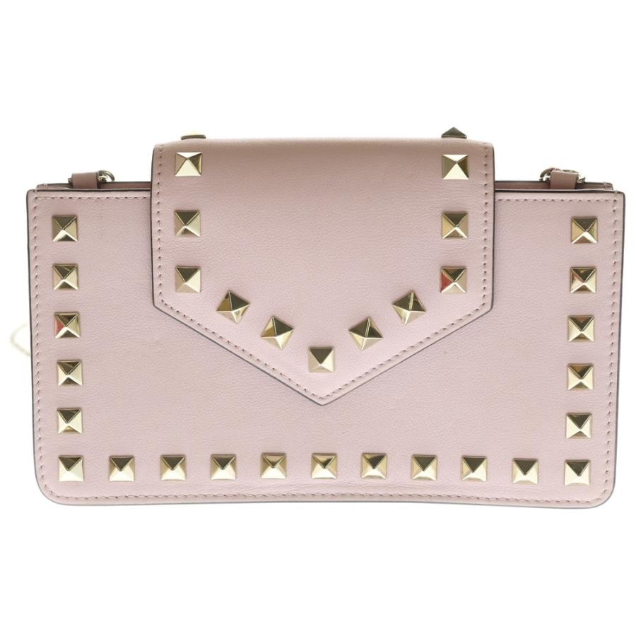VALENTINO ヴァレンティノ ガラヴァーニ ロックスタッズ ショルダーバッグ ミニバッグ ピンク レザー RW2P0Q13BOL ゴールド金具 VALENTINO（ヴァレンティノ） ガラヴァーニ ロックスタッズ ショルダー