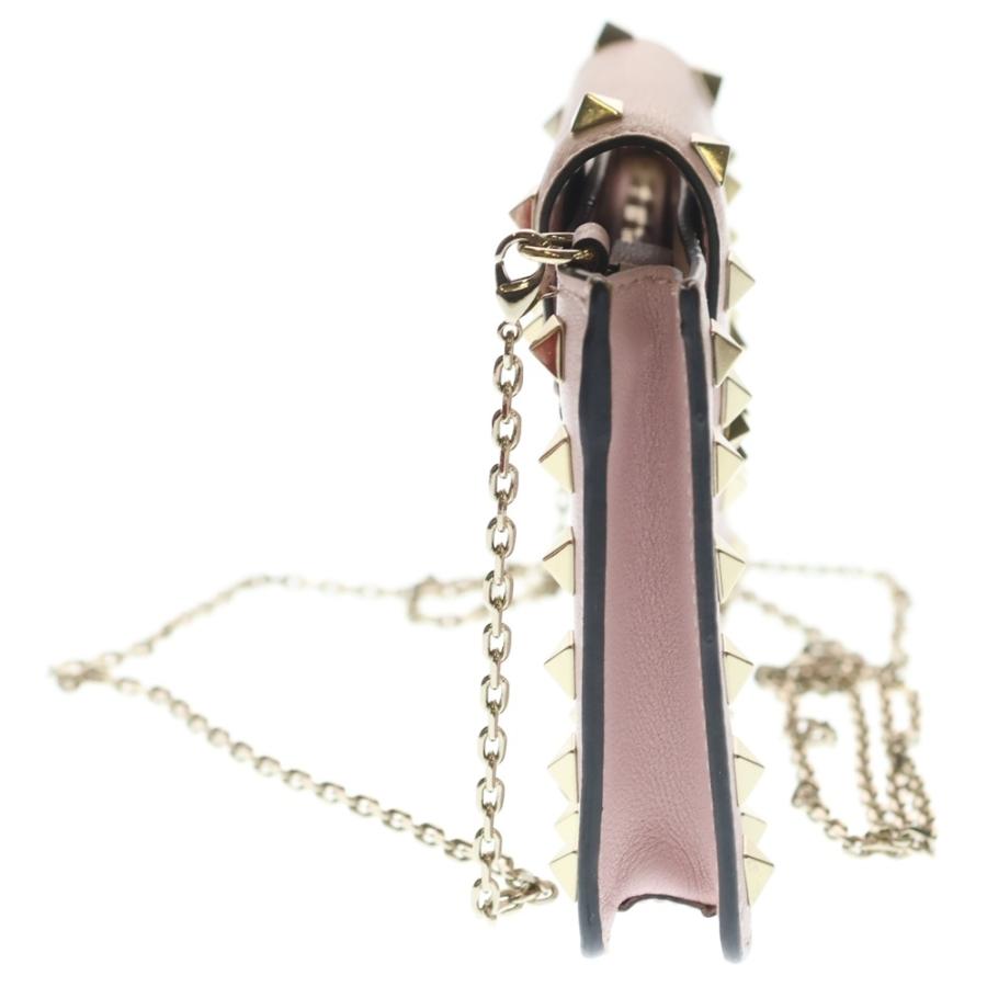 VALENTINO ヴァレンティノ ガラヴァーニ ロックスタッズ ショルダーバッグ ミニバッグ ピンク レザー RW2P0Q13BOL ゴールド金具 VALENTINO（ヴァレンティノ） ガラヴァーニ ロックスタッズ ショルダー