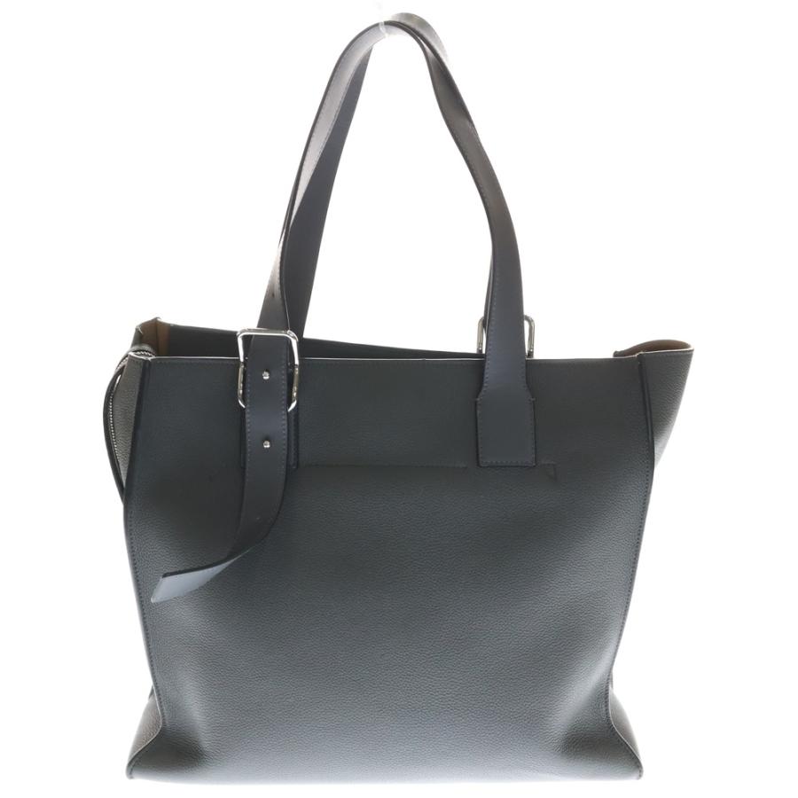 LOEWE（ロエベ） バックル トートバッグ ハンドバッグ ダークグレー