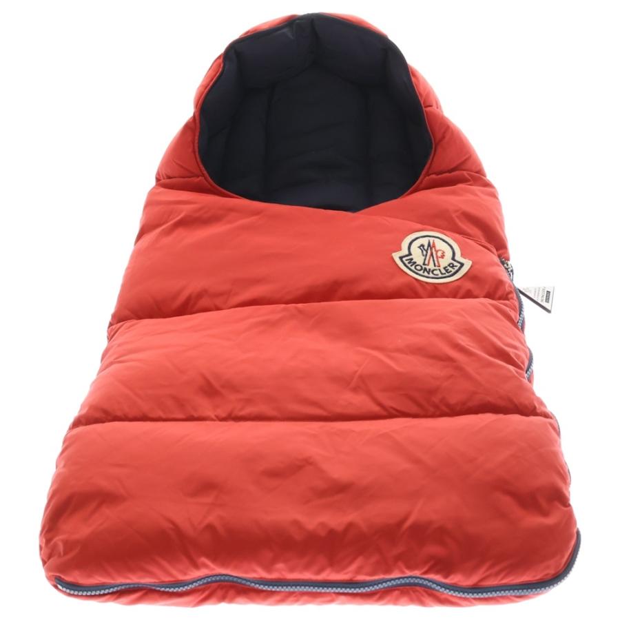 MONCLER（モンクレール） ワッペンロゴ ダウン おくるみ レッド キッズ 