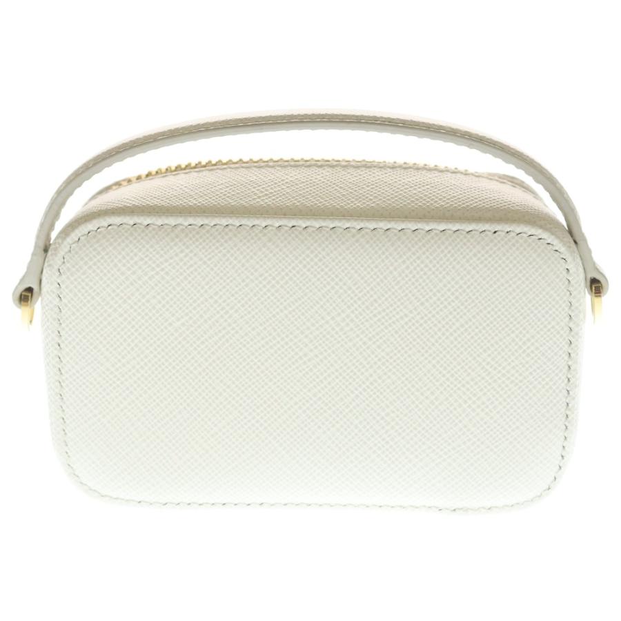 PRADA プラダ サフィアーノ ミニポーチ 2WAYバッグ チェーンバッグ ミニバッグ ショルダーバッグ ホワイト 1NR025 ゴールド金具 PRADA（プラダ） サフィアーノ ミニポーチ 2WAYバッグ チェーンバッグ