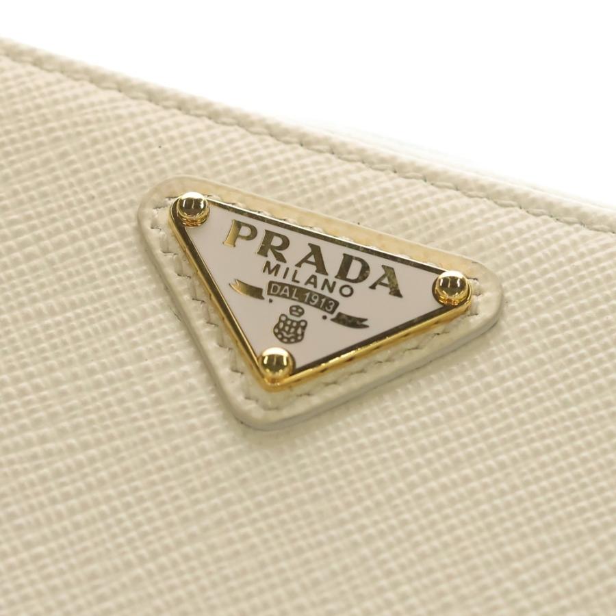 PRADA プラダ サフィアーノ ミニポーチ 2WAYバッグ チェーンバッグ ミニバッグ ショルダーバッグ ホワイト 1NR025 ゴールド金具 PRADA（プラダ） サフィアーノ ミニポーチ 2WAYバッグ チェーンバッグ