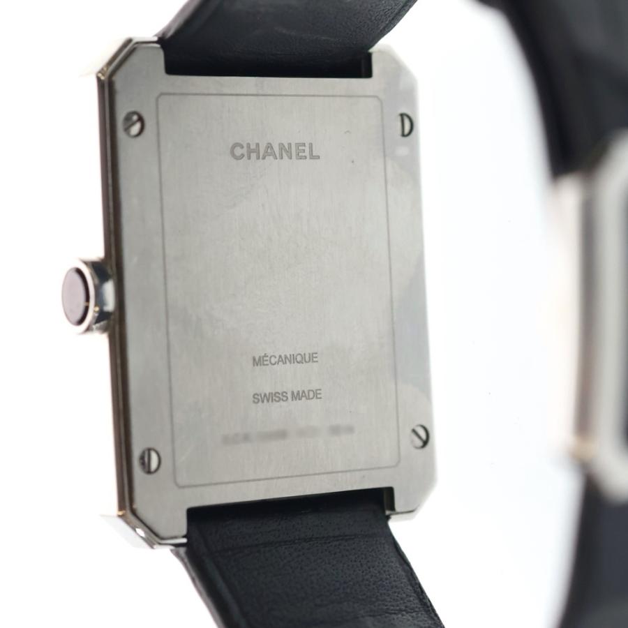CHANEL（シャネル） ボーイフレンド 腕時計 ブラック 黒文字盤 SS×革