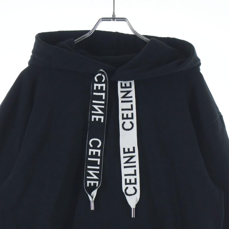 CELINE セリーヌ ルーズ フーディー コットンフリース プルオーバー