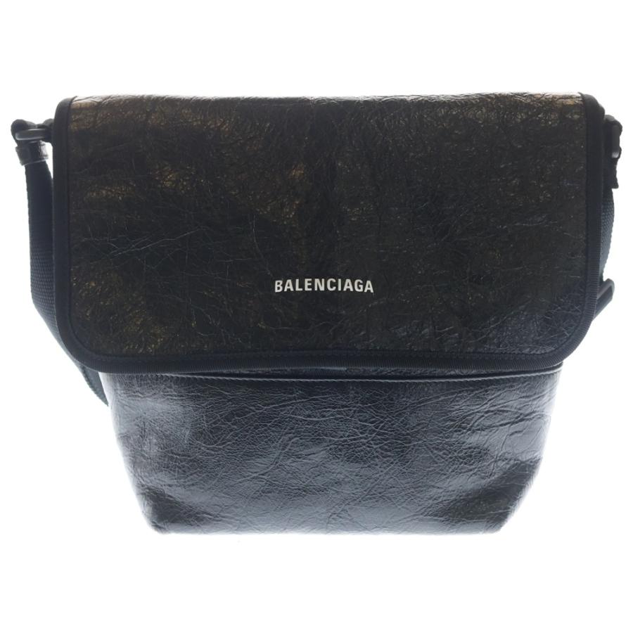 【美品】BALENCIAGA エクスプローラー レザー ショルダーバッグ 黒 BALENCIAGA（バレンシアガ） エクスプローラー ショルダーバッグ
