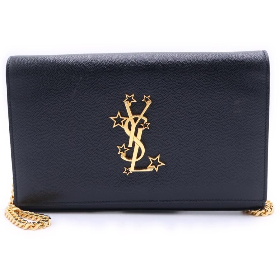 SAINT LAURENT PARIS スタースタッズ チェーンウォレット SAINT LAURENT PARIS サンローランパリ スターロゴチェーンショルダー