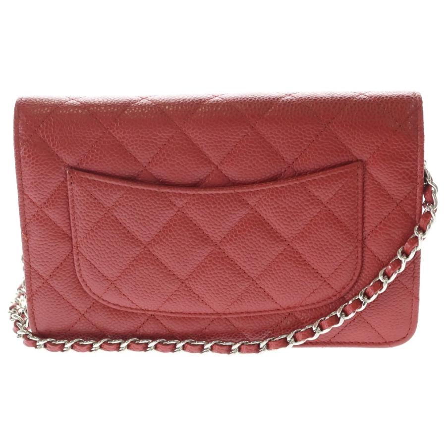 CHANEL（シャネル） マトラッセ キャビアスキン チェーンウォレット 