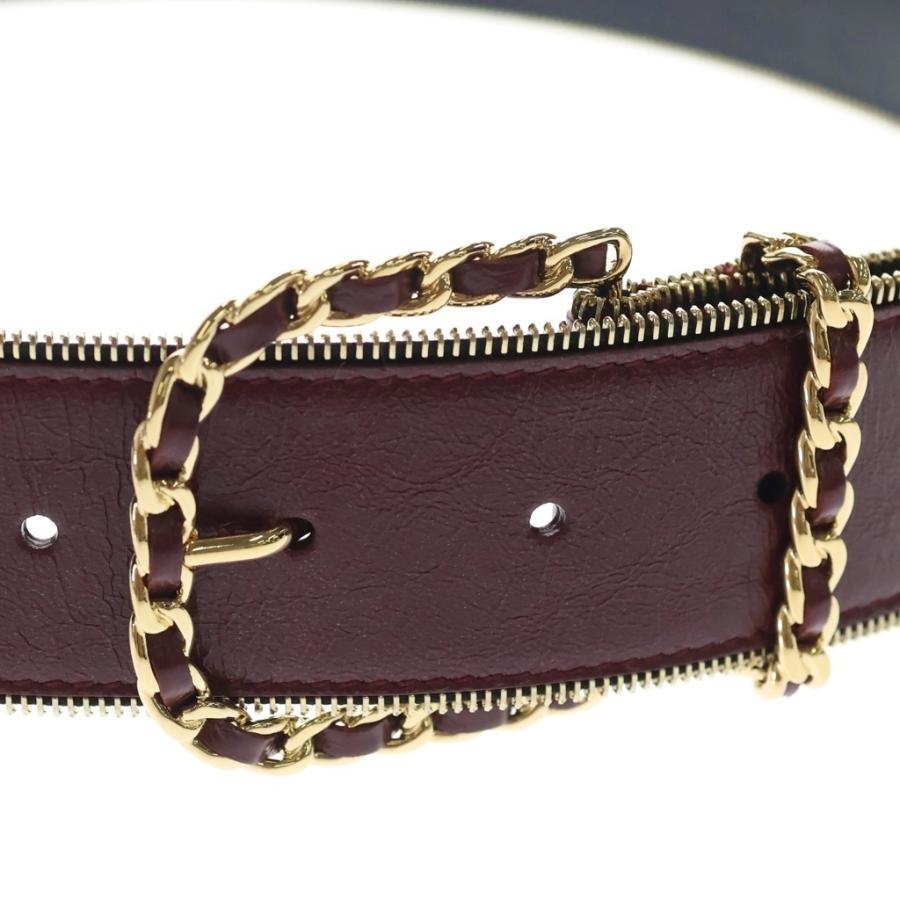 CHANEL（シャネル） レザーベルト レッド ゴールド金具 : BRING Yahoo