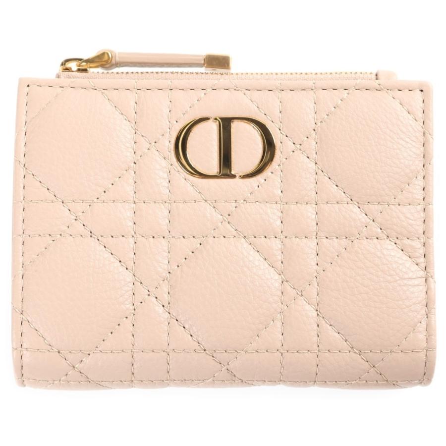 【極美品】 クリスチャンディオール カロ 三つ折り財布 ベージュ カナージュ Christian Dior（クリスチャン・ディオール） Caro Dahlia ウォレット