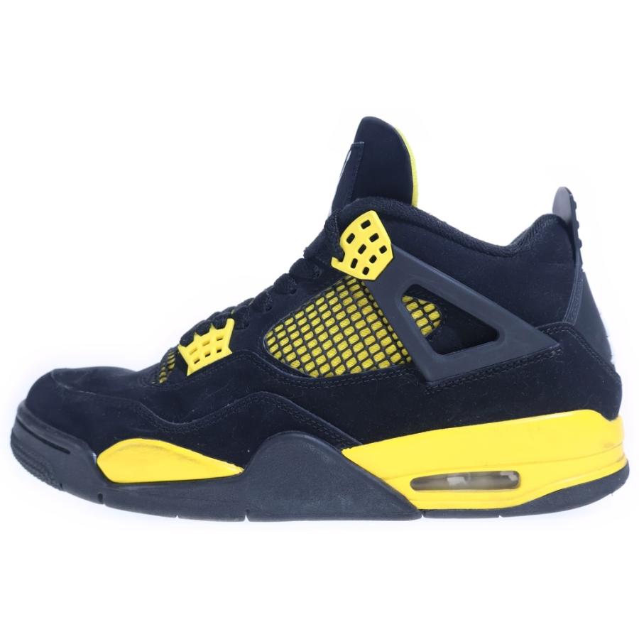 NIKE ナイキ AIR JORDAN 4 RETRO THUNDER エアジョーダン 4 レトロ サンダー ハイカットスニーカー ブラック/イエロー US9/27cm DH6927-017 NIKE（ナイキ） AIR JORDAN 4 RETRO THUNDER エアジョーダン 4 レトロ