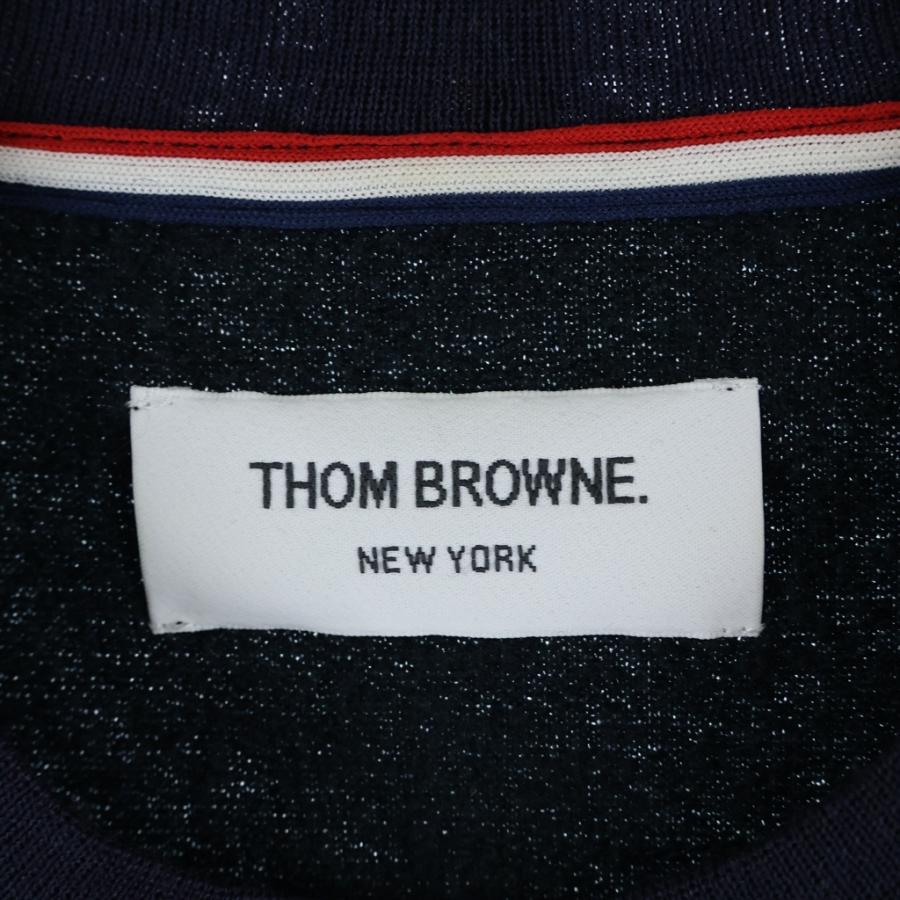 THOM BROWNE トムブラウン ウール スウェットトレーナー ネイビー MJT006AK7618 THOM BROWNE（トム ブラウン） ウール スウェットトレーナー ネイビー