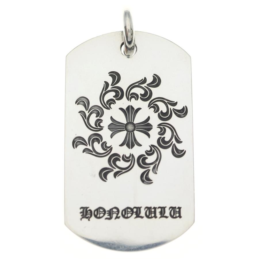 CHROME HEARTS クロムハーツ D TAG LRG LTD ホノルル限定 ラージドッグタグ ネックレストップ シルバー CHROME HEARTS（クロムハーツ） D TAG LRG LTD ホノルル限定 ラージ