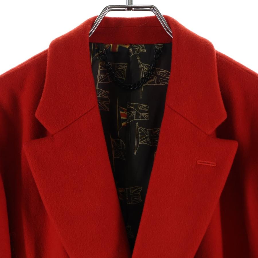 Paul Smith（ポール・スミス） 裏地総柄 チェスターコート レッド PL
