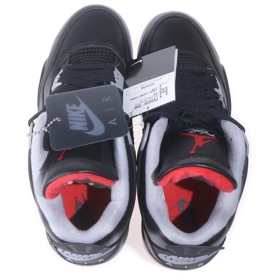 NIKE ナイキ AIR JORDAN4 RETRO エアジョーダン4 ブレッド リイマジンド ミッドカットスニーカー ブラック US9.5/27.5cm FV5029-006 NIKE（ナイキ） AIR JORDAN 4 RETRO BRED REIMAGINED エアジョーダン4