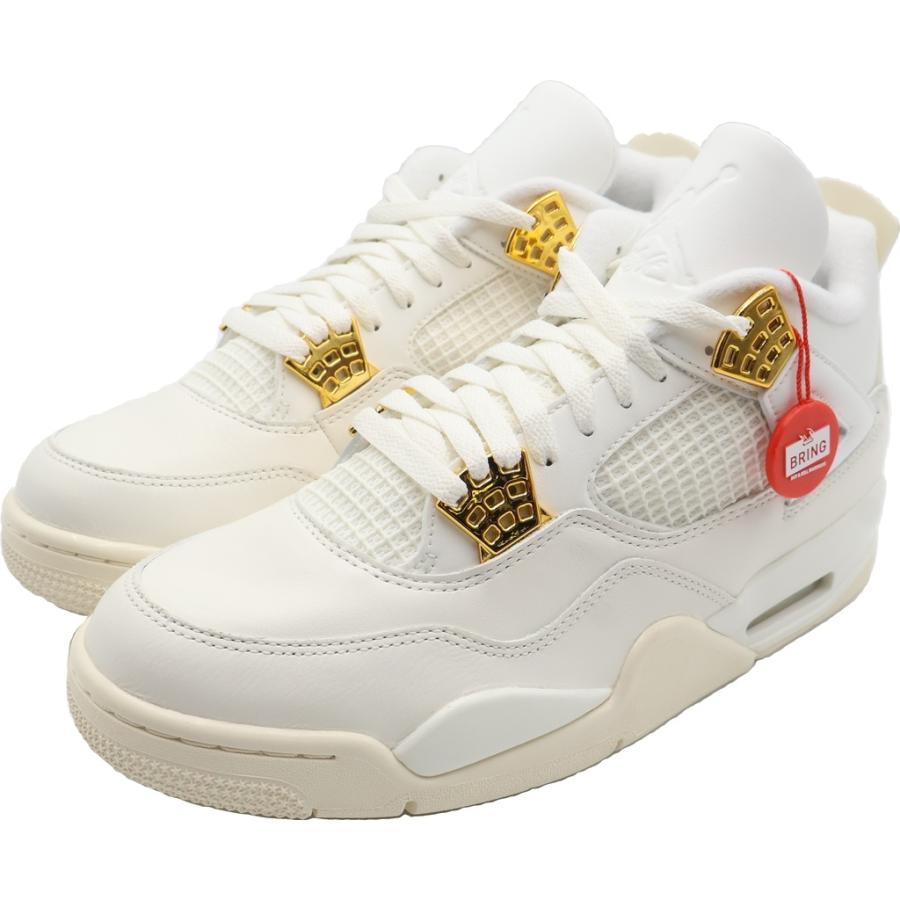 NIKE（ナイキ） WMNS AIR JORDAN 4 RETRO WHITE & GOLD AQ9129-170