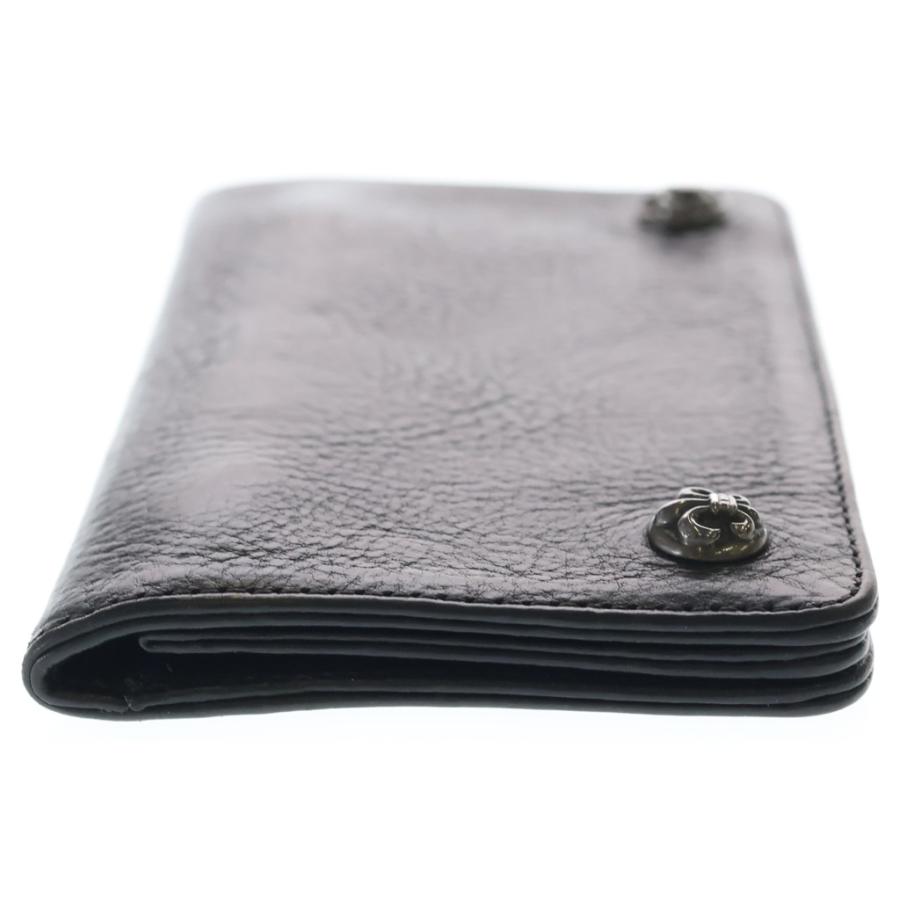 Chrome Hearts フルール・ド・リス ボタン CHROME HEARTS（クロムハーツ） 1ZIP BS FLEUR BUTTON WALLET 1ジップ