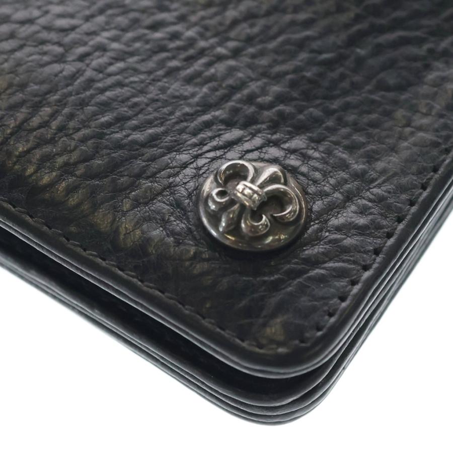 Chrome Hearts フルール・ド・リス ボタン CHROME HEARTS（クロムハーツ） 1ZIP BS FLEUR BUTTON WALLET 1ジップ