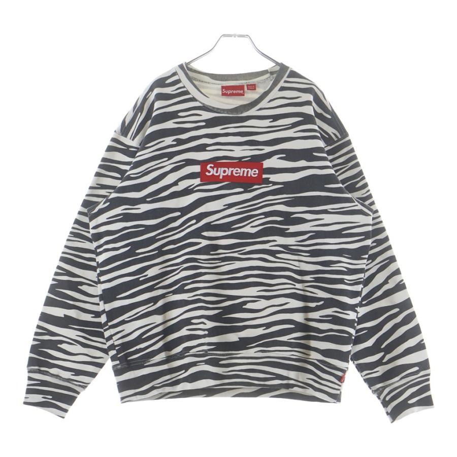 Supreme（シュプリーム） 22AW Box Logo Crewneck Zebra ボックスロゴ