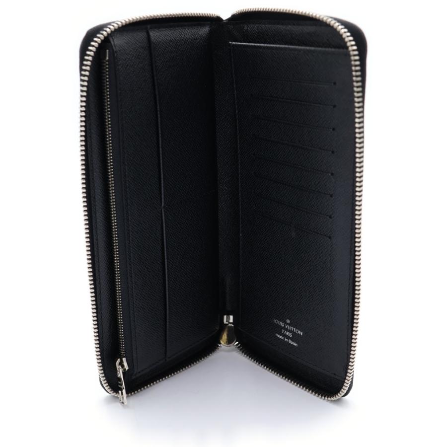 ルイヴィトン　ダミエ　ジッピーウォレット ブラックレザー ジッパー長財布 LOUIS VUITTON（ルイ・ヴィトン） ダミエ ジッピーウォレット ラウンド