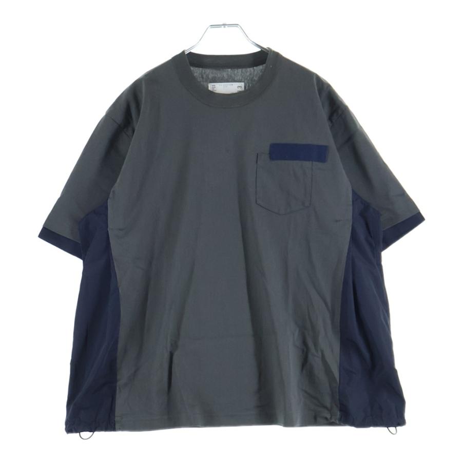 sacai Cotton Jersey Pullover 半袖 sacai（サカイ） 24SS Cotton Jersey T-Shirt ドローコード付き
