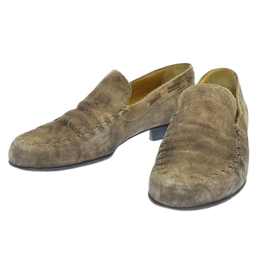 Berluti(ベルルッティ) カリグラフィ スエードローファーシューズ 