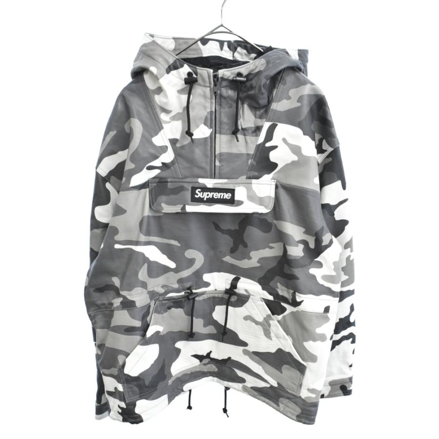 Supreme 18AW レザー アノラック スノーカモジャケット | zwiazek
