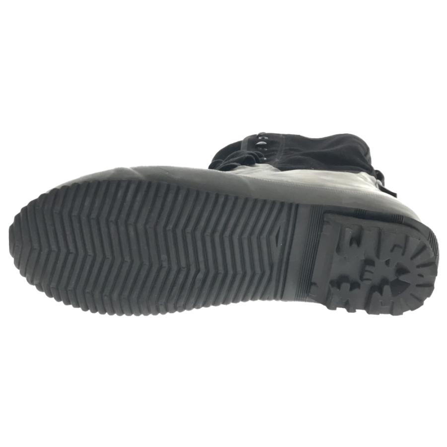 珍しい Superga Y S ワイズ スペルガ S4111tw レディース ブラック 素材切り替えハイカットブーツ ブーツ