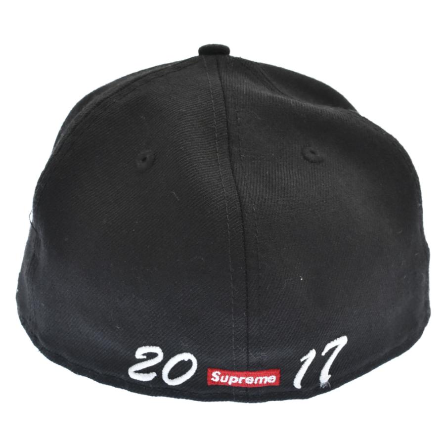 SUPREME 刺繍Sロゴ ベースボールキャップ ブラック