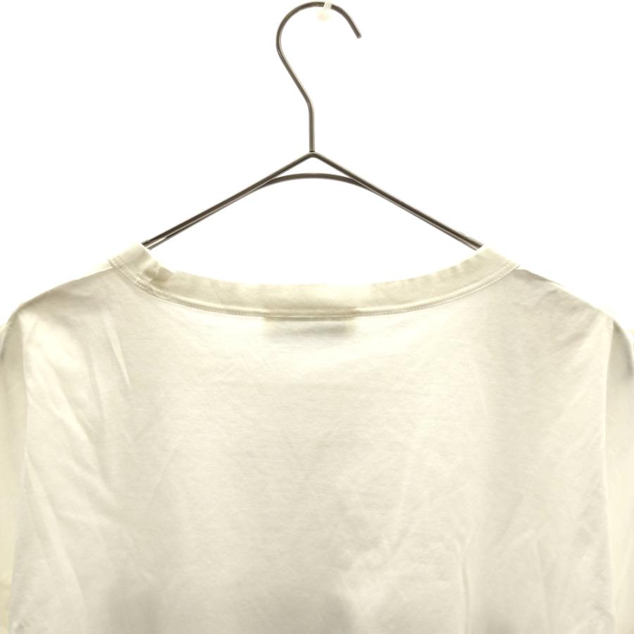ジルサンダー 19SS フロントロゴプリントカットオフ再構築半袖Tシャツ 