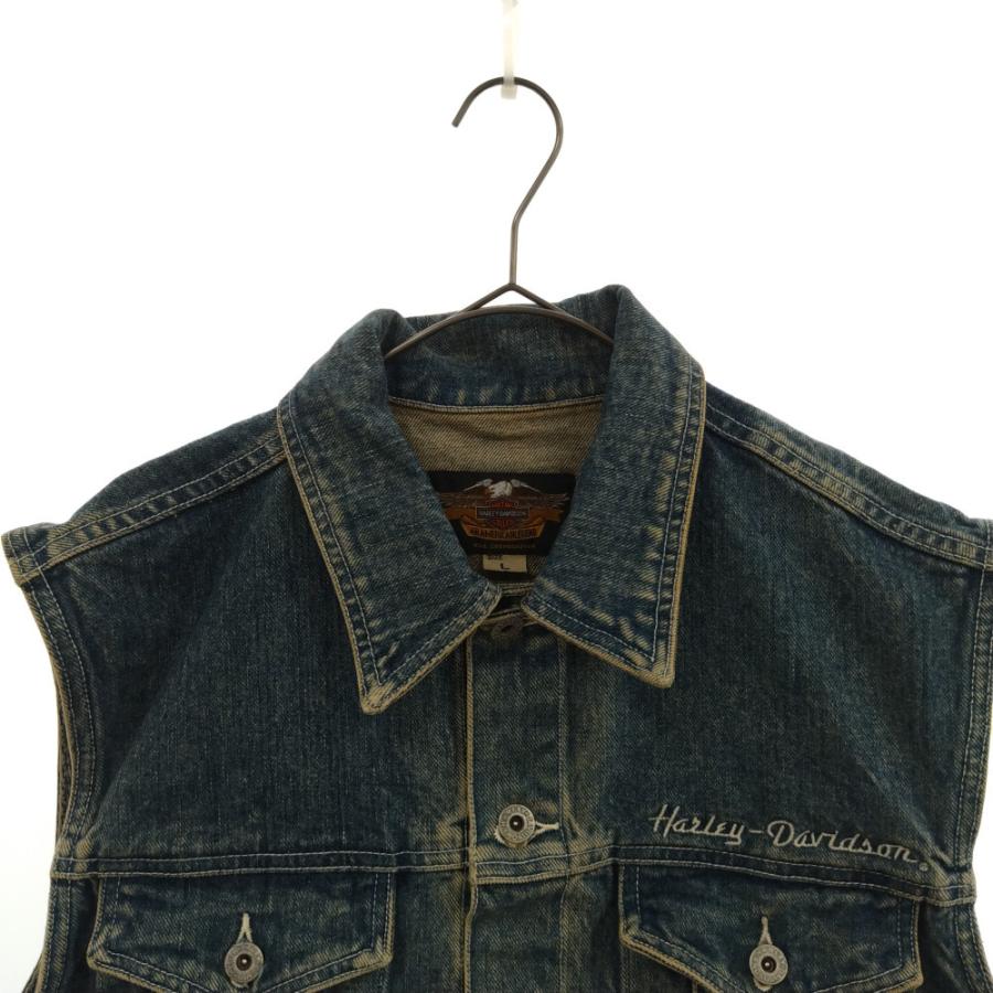 ☆大感謝セール】 ハーレーダビッドソン デニムベスト 星条旗 ienomat