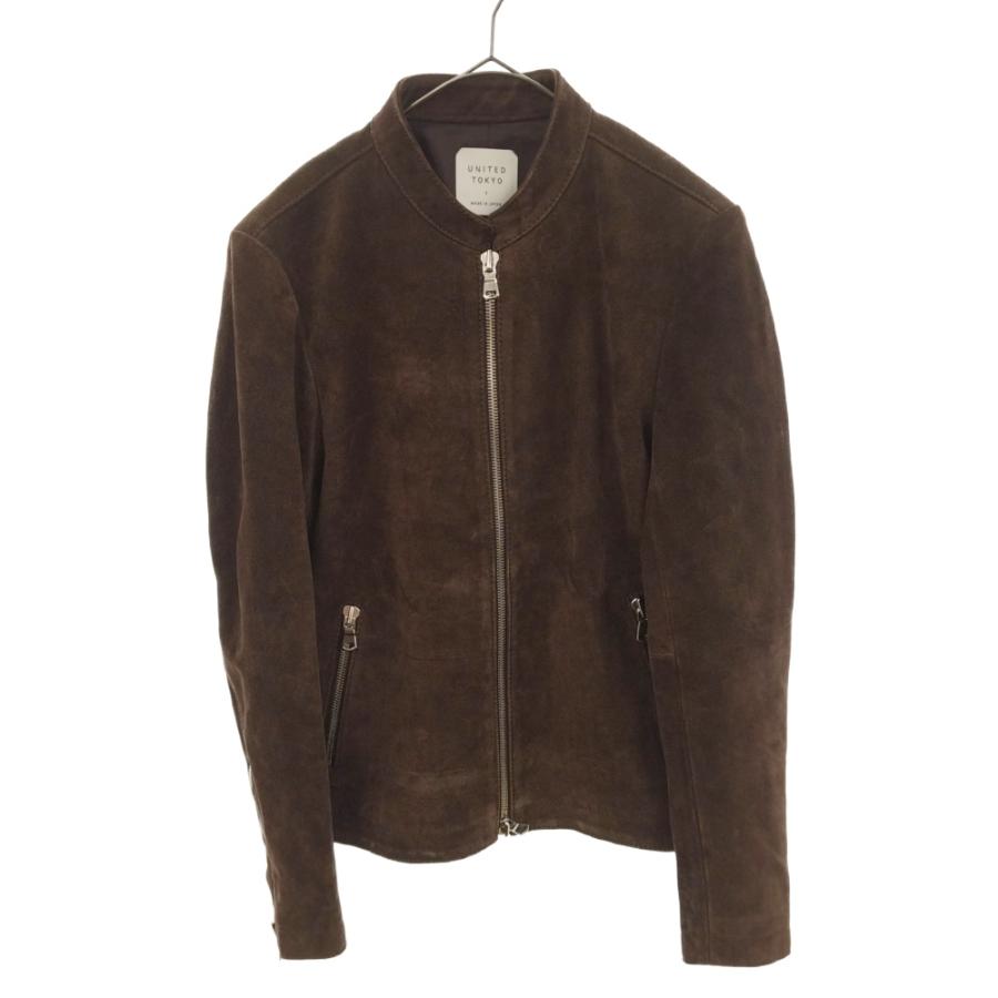 【9月限定！】UNITED TOKYO スウェードシングルライダース ブラウン UNITED TOKYO スウェードシングルライダース ブラウン