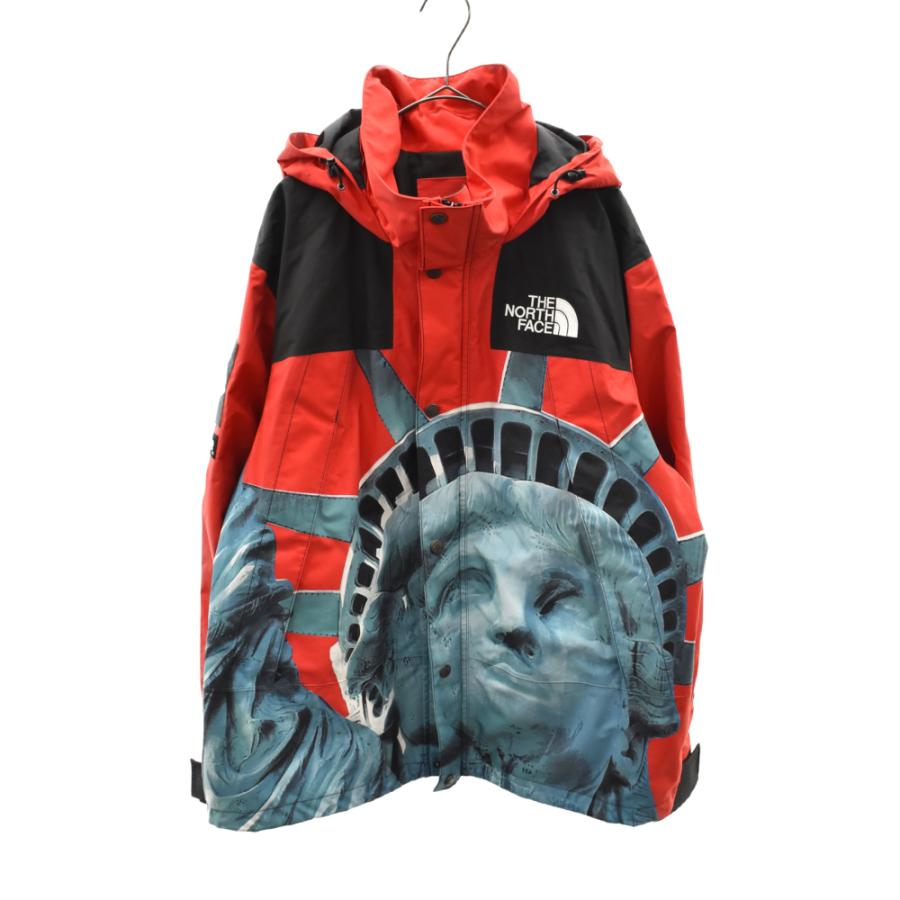 19aw ノースフェイスsupreme マウンテンパーカー自由の女神