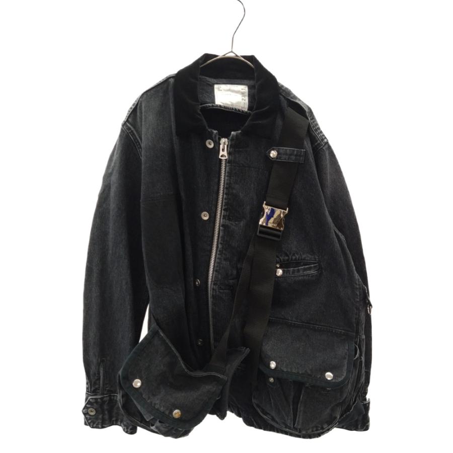sacai サカイ 20AW マルチポケットデニムジャケット ブラック sacai サカイ 20AW マルチポケットデニムジャケット ブラック