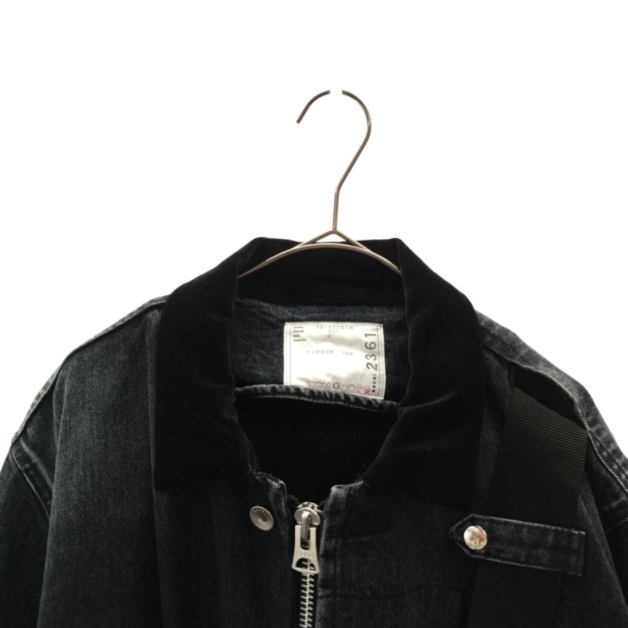 sacai サカイ 20AW マルチポケットデニムジャケット ブラック 2002361M  
