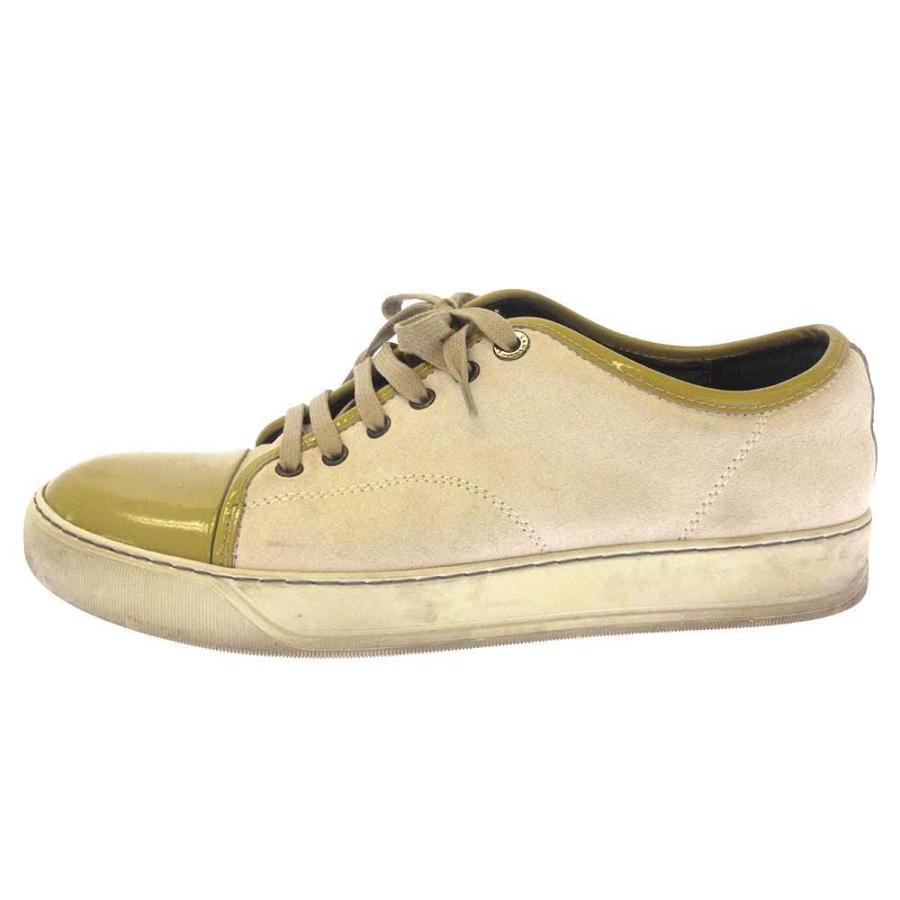LANVIN ランバン 12SS エナメル パテントトゥ スエードレザー 