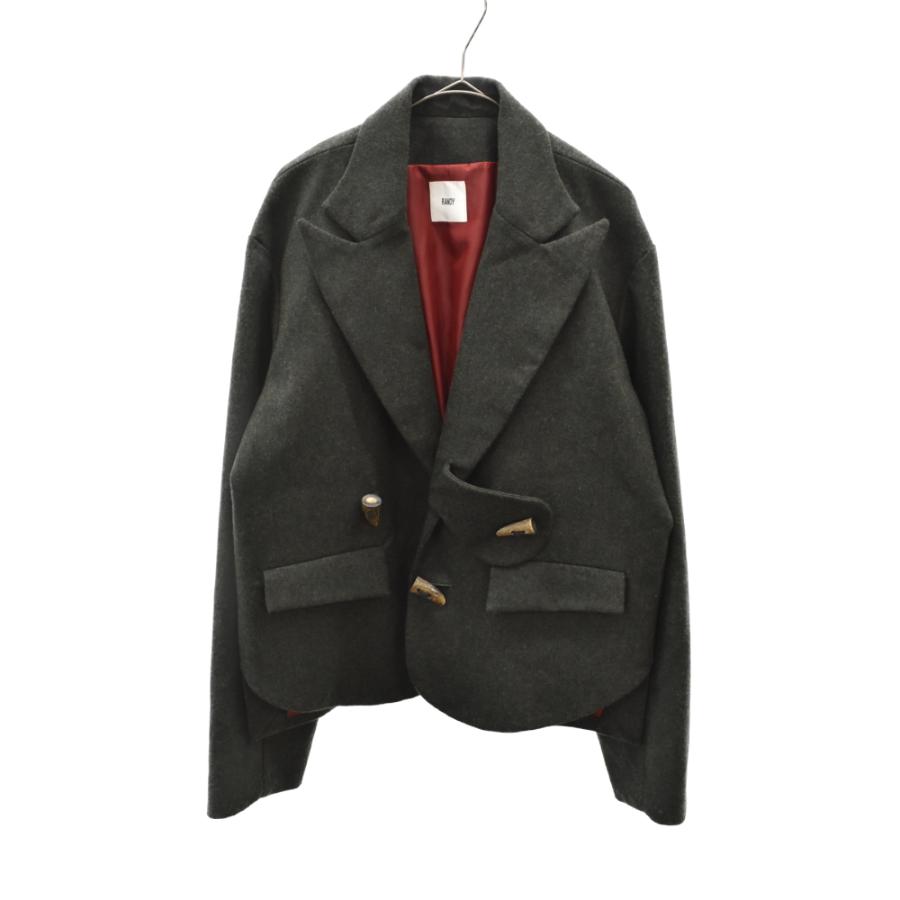 RANDY ランディ 19AW 変形テーラードジャケット ウール グリーン 