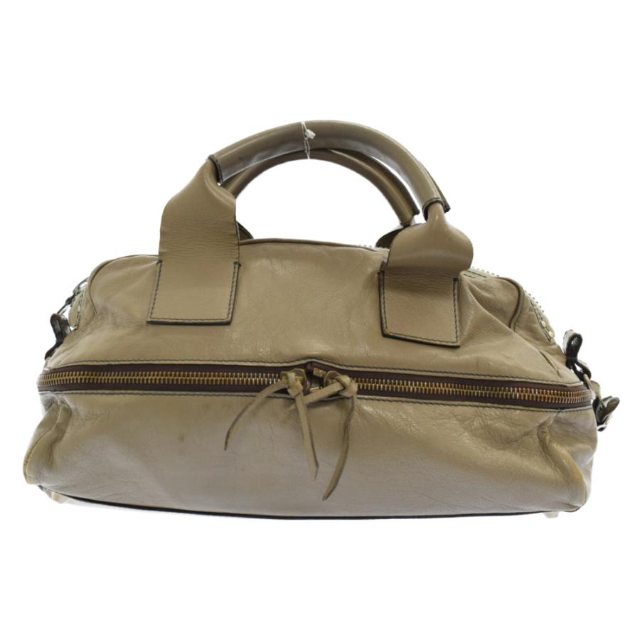 クロエ パディントン ラージファスナーデザインレザーハンドバッグ