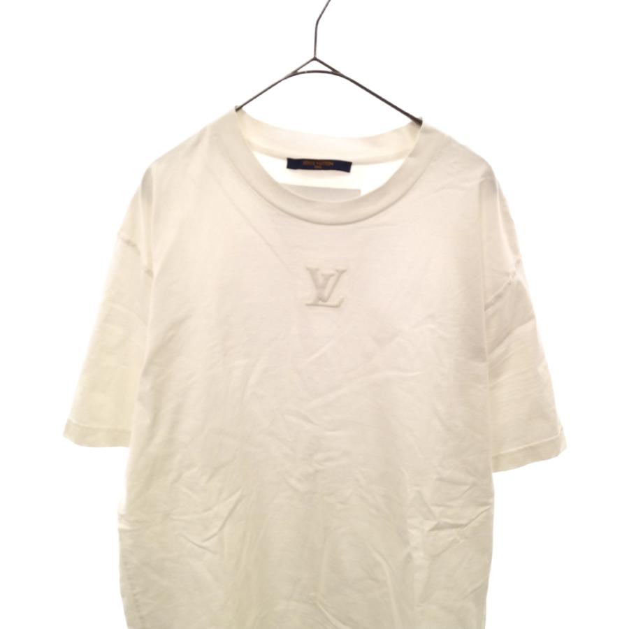LOUIS VUITTON (ルイヴィトン) 22AW エンボスLVロゴ半袖Tシャツ RM222Q