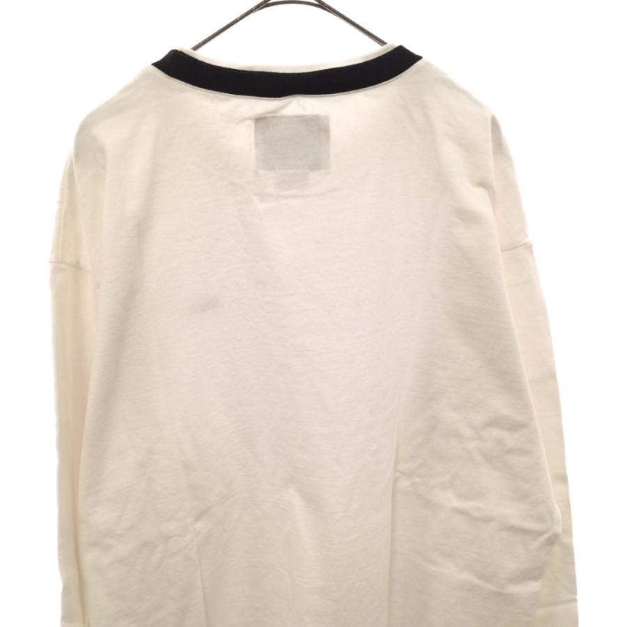 ダブルタップス SNEAK PEAK ポイントロゴ刺繍 コットン 長袖Tシャツ ホワイト 201ATDT-CSM35 - 2