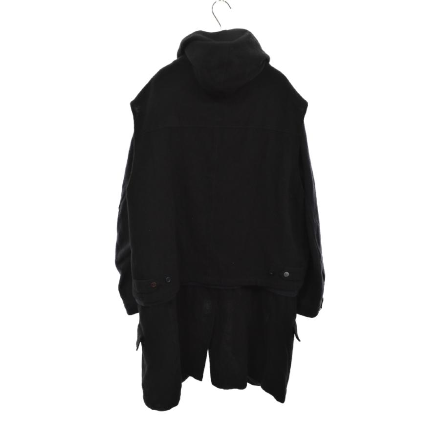 UNDERCOVER アンダーカバー 21AW 縮絨レイヤードブルゾン フード UNDERCOVER アンダーカバー 21AW 縮絨レイヤードブルゾン フード